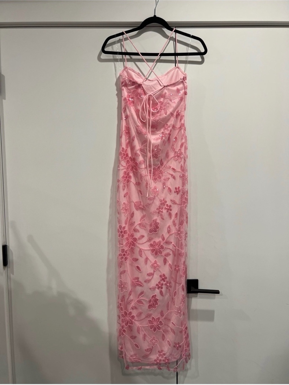 Peppermayo Bright Lights Beaded Maxi Dress — Pink, Size S — NWT - Picture 4 of 6